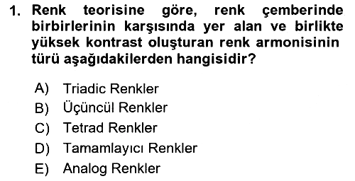 Dijital Medya Ve Arayüz Tasarımı 2023-2024 Yaz Okulu Sınavı - 1. soru