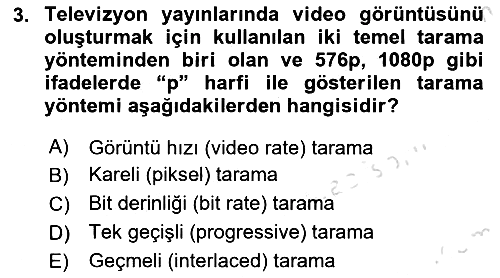 Dijital Video Kurgu Ve Efekt 2025-2026 Dönem Sonu Sınavı - 3. soru
