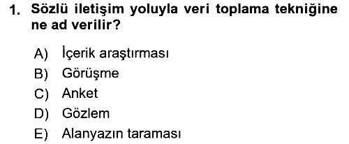 Fotoğraf ve Video Proje Geliştirme 2015-2016 Tek Ders Sınavı - 1. soru