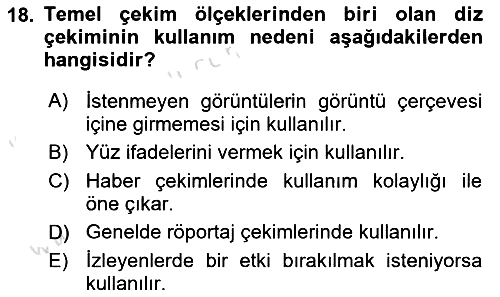 Görsel Estetik 2022-2023 Dönem Sonu Sınavı - 18. soru