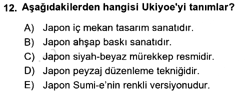 Görsel İletişim ve Tasarım Tarihi 2024-2025 Ara Sınav - 12. soru