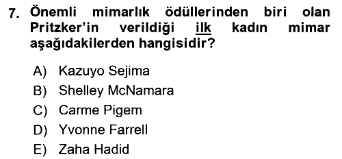 Görsel Kültür 2024-2025 Ara Sınav - 7. soru