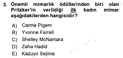 Görsel Kültür 2021-2022 Dönem Sonu Sınavı - 3. soru