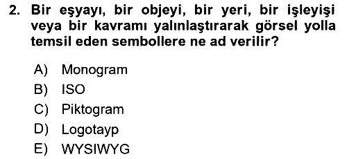 Görsel Sistem Tasarımları 2024-2025 Yaz Okulu Sınavı - 2. soru