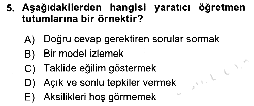 Görsel Tasarımda Yaratıcı Düşünme Teknikleri 2023-2024 Ara Sınav - 5. soru