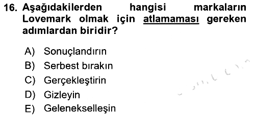 Görsel Tasarımda Yaratıcı Düşünme Teknikleri 2022-2023 Yaz Okulu Sınavı - 16. soru
