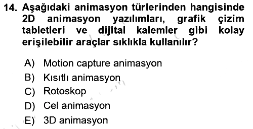 Hareketli Grafik Tasarımı 2024-2025 Dönem Sonu Sınavı - 14. soru