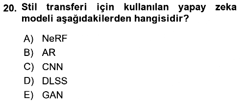 Hareketli Grafik Tasarımı 2024-2025 Yaz Okulu Sınavı - 20. soru