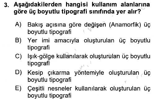 İleri Tipografi 2022-2023 Yaz Okulu Sınavı - 3. soru