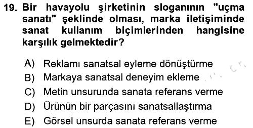 Reklam Tasarım Ve Uygulamaları 2025-2026 Ara Sınav - 19. soru