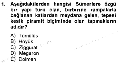 Sanat Tarihi 2012-2013 Dönem Sonu Sınavı - 1. soru