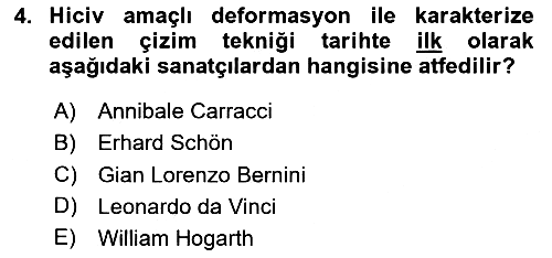 Sanatta Eleştirel Düşünce 2023-2024 Yaz Okulu Sınavı - 4. soru