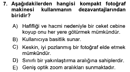 Sayısal Görüntüleme Teknolojileri 2024-2025 Ara Sınav - 7. soru
