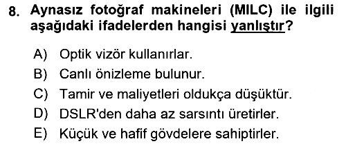 Sayısal Görüntüleme Teknolojileri 2024-2025 Ara Sınav - 8. soru