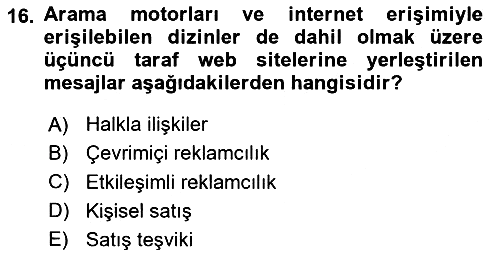 Tasarımda Sıralı Anlatım ve Öykülendirme 2024-2025 Yaz Okulu Sınavı - 16. soru