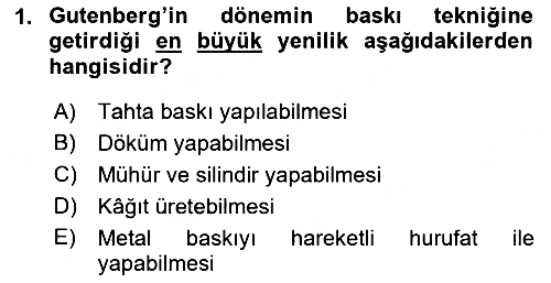 Tipografi 2021-2022 Ara Sınav - 1. soru