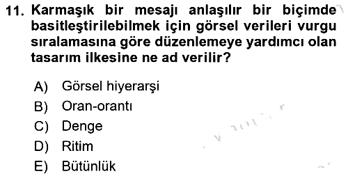 Tipografi 2024-2025 Yaz Okulu Sınavı - 11. soru