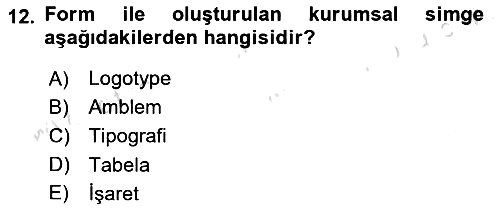 Tipografi 2024-2025 Yaz Okulu Sınavı - 12. soru