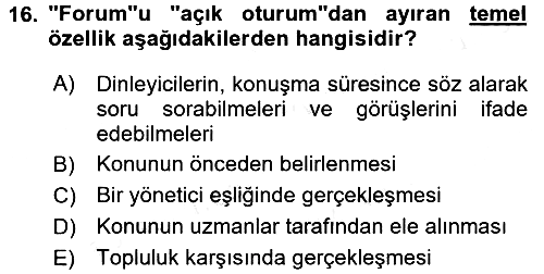 Türk Dili 2 2017-2018 3 Ders Sınavı - 16. soru