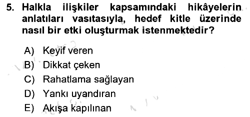 Dijital Halkla İlişkiler 2024-2025 Dönem Sonu Sınavı - 5. soru