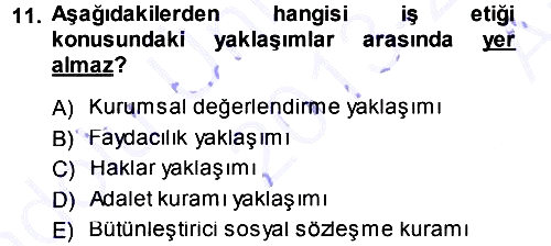 Genel İşletme 2013-2014 Ara Sınav - 11. soru