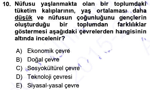 Genel İşletme 2015-2016 Ara Sınav - 10. soru
