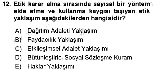 Genel İşletme 2016-2017 Ara Sınav - 12. soru