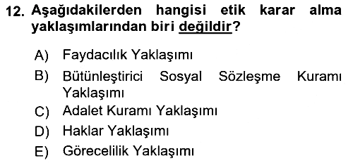 Genel İşletme 2022-2023 Ara Sınav - 12. soru