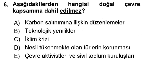 Genel İşletme 2024-2025 Ara Sınav - 6. soru
