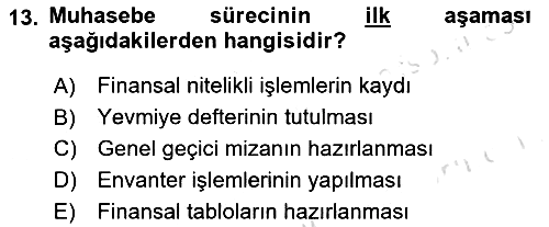 Genel İşletme 2023-2024 Dönem Sonu Sınavı - 13. soru
