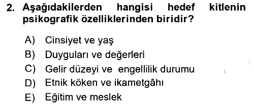 Halkla İlişkiler 2025-2026 Dönem Sonu Sınavı - 2. soru