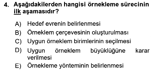 Halkla İlişkiler Araştırmaları 2021-2022 Yaz Okulu Sınavı - 4. soru