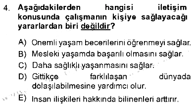 İletişim Bilgisi 2013-2014 Ara Sınav - 4. soru