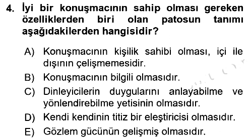 İletişim Bilgisi 2016-2017 Ara Sınav - 4. soru