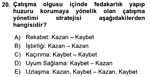 İletişim Bilgisi 2018-2019 Ara Sınav - 20. soru