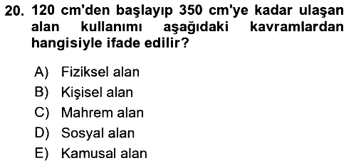 İletişim Bilgisi 2019-2020 Ara Sınav - 20. soru