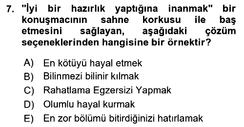 İletişim Bilgisi 2024-2025 Ara Sınav - 7. soru