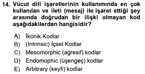 İletişim Bilgisi 2024-2025 Ara Sınav - 14. soru