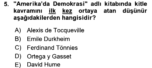 İletişim Bilgisi 2016-2017 Dönem Sonu Sınavı - 5. soru
