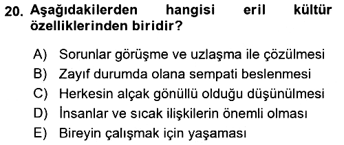 İletişim Bilgisi 2023-2024 Dönem Sonu Sınavı - 20. soru