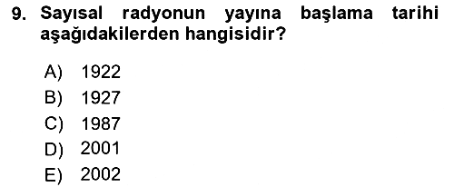 İletişim Bilgisi 2025-2026 Dönem Sonu Sınavı - 9. soru