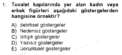 İletişim Bilgisi 2012-2013 Tek Ders Sınavı - 1. soru