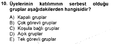 İletişim Bilgisi 2013-2014 Tek Ders Sınavı - 10. soru