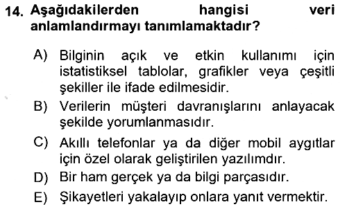 İnternet Ve Mobil Pazarlama 2022-2023 Yaz Okulu Sınavı - 14. soru