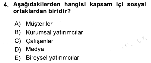 İtibar Yönetimi 2023-2024 Yaz Okulu Sınavı - 4. soru