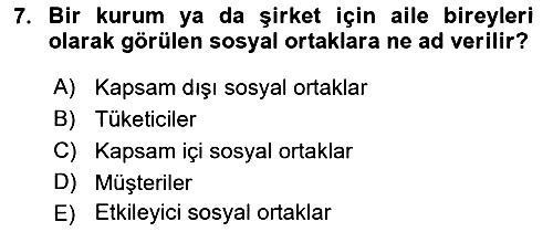 İtibar Yönetimi 2025-2026 Ara Sınav - 7. soru