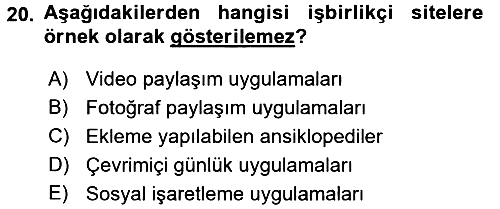 Kriz İletişimi Ve Yönetimi 2015-2016 Tek Ders Sınavı - 20. soru