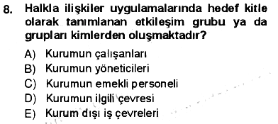 Kurumsal İletişim 2012-2013 Ara Sınav - 8. soru
