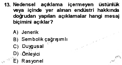 Kurumsal İletişim 2013-2014 Ara Sınav - 13. soru