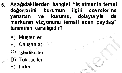 Kurumsal İletişim 2014-2015 Ara Sınav - 5. soru